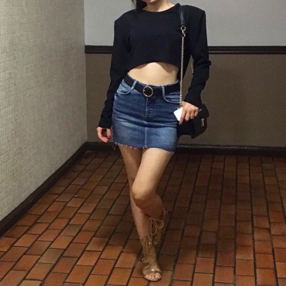 Mini Denim Skirt
